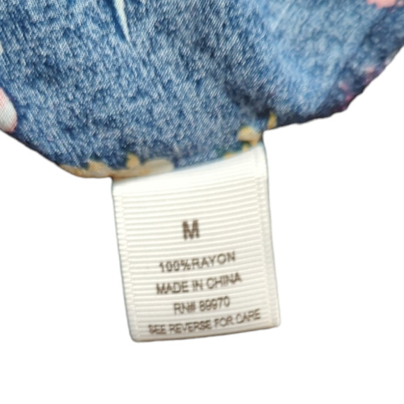 BAILEY & CHLOE Black Floral Sleeveless V-Neck Top Medium - Picture 6 of 6